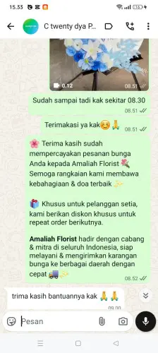 Testimonial Standing Flower palinggihan