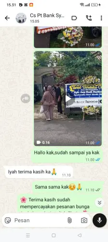 Testimonial Papan Bunga palinggihan